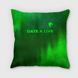 Подушка квадратная Date A Live - green gradient посередине