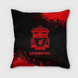 Подушка квадратная Liverpool - red gradient, цвет: 3D-принт