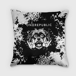 Подушка квадратная OneRepublic рок пес, цвет: 3D-принт