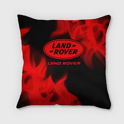 Подушка квадратная Land Rover - red gradient, цвет: 3D-принт