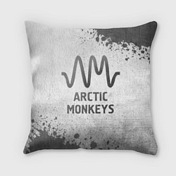 Подушка квадратная Arctic Monkeys - white gradient