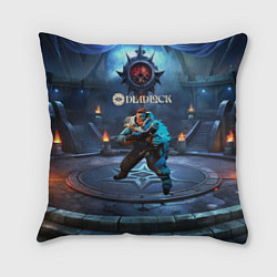 Подушка квадратная Kelvin Deadlock, цвет: 3D-принт