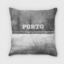 Подушка квадратная Porto - grey gradient посередине, цвет: 3D-принт