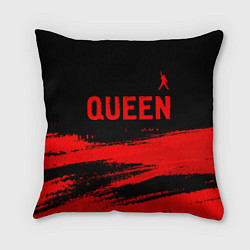 Подушка квадратная Queen - red gradient посередине, цвет: 3D-принт