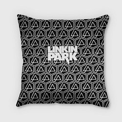 Подушка квадратная Linkin park pattern, цвет: 3D-принт