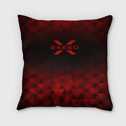 Подушка квадратная Exeed red poly