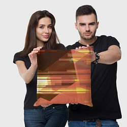Подушка квадратная Оттенки заката, цвет: 3D-принт — фото 2