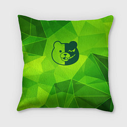 Подушка квадратная Danganronpa green poly, цвет: 3D-принт