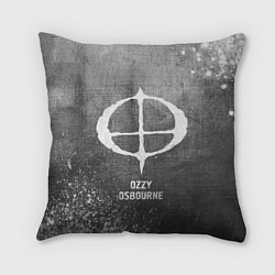 Подушка квадратная Ozzy Osbourne - grey gradient, цвет: 3D-принт