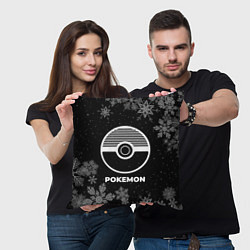 Подушка квадратная Снежный Pokemon, цвет: 3D-принт — фото 2