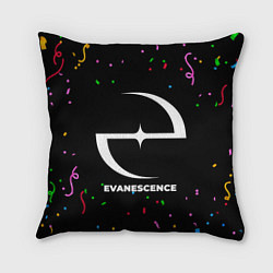Подушка квадратная Evanescence конфети, цвет: 3D-принт