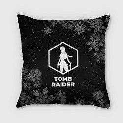 Подушка квадратная Снежный Tomb Raider, цвет: 3D-принт