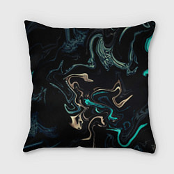 Подушка квадратная Безумие волн, цвет: 3D-принт