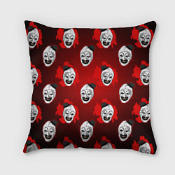 Подушка квадратная Funny clown Art in blood, цвет: 3D-принт