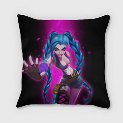 Подушка квадратная Jinx Arcane League of Legends game