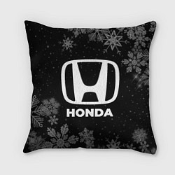 Подушка квадратная Снежный Honda, цвет: 3D-принт