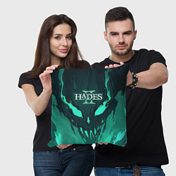 Подушка квадратная По мотивам игры Hades 2, цвет: 3D-принт — фото 2