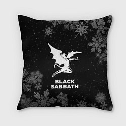 Подушка квадратная Снежный Black Sabbath, цвет: 3D-принт