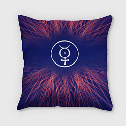 Подушка квадратная Marilyn Manson red energy, цвет: 3D-принт