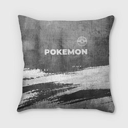 Подушка квадратная Pokemon - grey gradient посередине