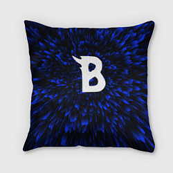 Подушка квадратная Beastars blue energy, цвет: 3D-принт