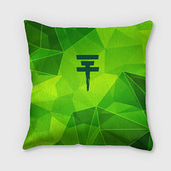 Подушка квадратная Tokio Hotel green poly