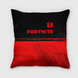 Подушка квадратная Fortnite - red gradient посередине