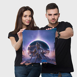 Подушка квадратная Предзнаменования тирании Helldivers 2, цвет: 3D-принт — фото 2
