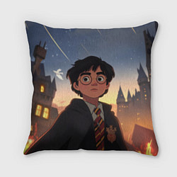 Подушка квадратная Загадочный Гарри Поттер, цвет: 3D-принт