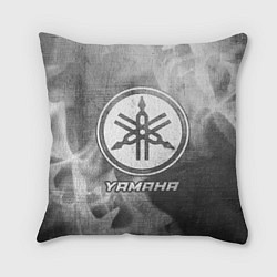 Подушка квадратная Yamaha - grey gradient, цвет: 3D-принт