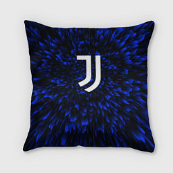 Подушка квадратная Juventus blue energy, цвет: 3D-принт