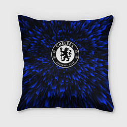 Подушка квадратная Chelsea blue energy, цвет: 3D-принт