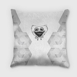 Подушка квадратная Poppy Playtime white poly, цвет: 3D-принт