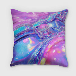 Подушка квадратная Розовые блестки