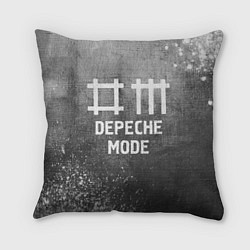 Подушка квадратная Depeche Mode - grey gradient, цвет: 3D-принт