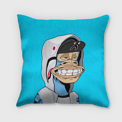 Подушка квадратная NFT ape in the hood, цвет: 3D-принт