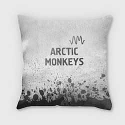 Подушка квадратная Arctic Monkeys - white gradient посередине