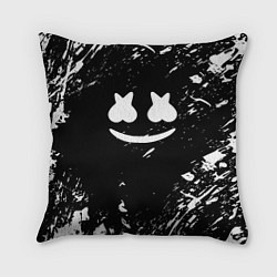 Подушка квадратная Marshmello брызги красок, цвет: 3D-принт