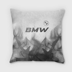 Подушка квадратная BMW - white gradient посередине, цвет: 3D-принт