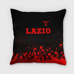 Подушка квадратная Lazio - red gradient посередине, цвет: 3D-принт