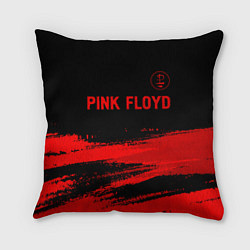 Подушка квадратная Pink Floyd - red gradient посередине