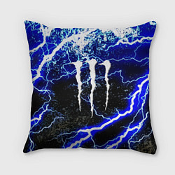 Подушка квадратная Monster storm energy, цвет: 3D-принт