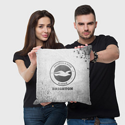 Подушка квадратная Brighton - white gradient, цвет: 3D-принт — фото 2