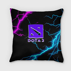 Подушка квадратная Dota неоновый шторм, цвет: 3D-принт