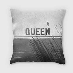 Подушка квадратная Queen - white gradient посередине, цвет: 3D-принт