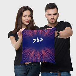 Подушка квадратная Akira red energy, цвет: 3D-принт — фото 2