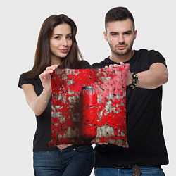 Подушка квадратная Красная боксерская груша, цвет: 3D-принт — фото 2