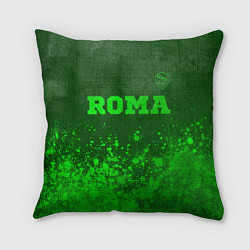 Подушка квадратная Roma - green gradient посередине, цвет: 3D-принт