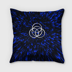 Подушка квадратная Elden Ring blue energy, цвет: 3D-принт