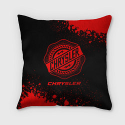 Подушка квадратная Chrysler - red gradient, цвет: 3D-принт